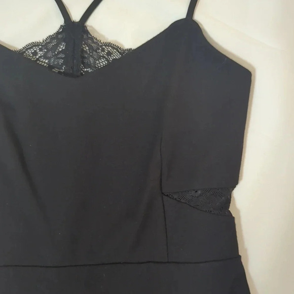 Express Spaghetti Strap Bodycon Mini Dress, Color Black Size 2 - Picture 8 of 13